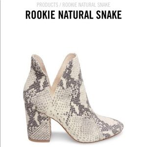 Steve Madden snake skin booties